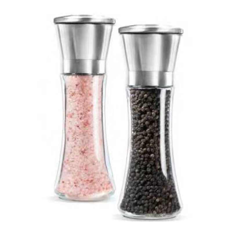 Hot Selling Home 360ml Manual Adjustable Plastic PET Spices Pepper Mill